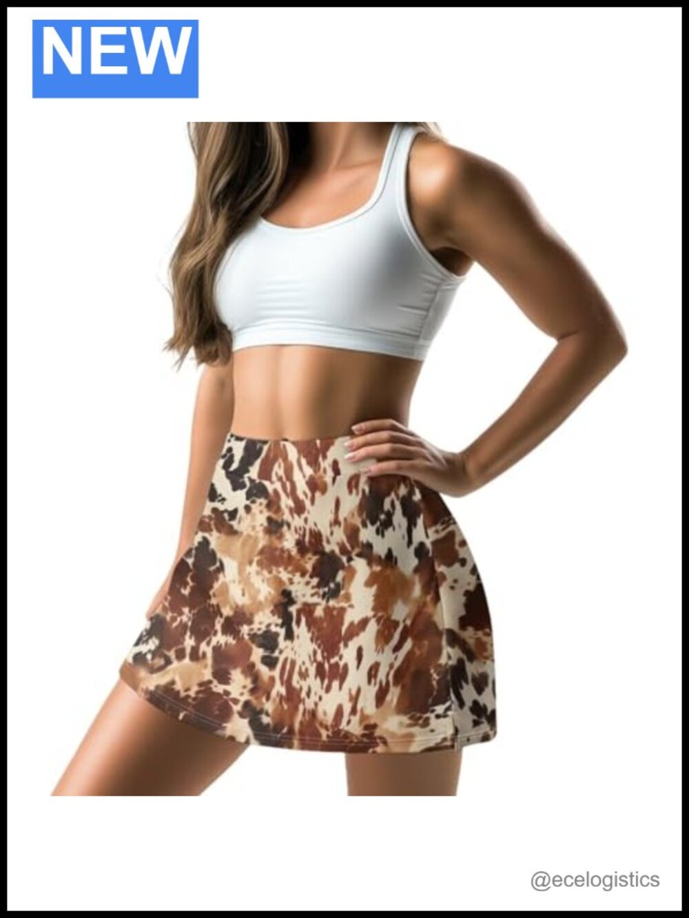 Womens Tennis Skort with Built-in Shorts Quick Drying High Waist Active Skirt
